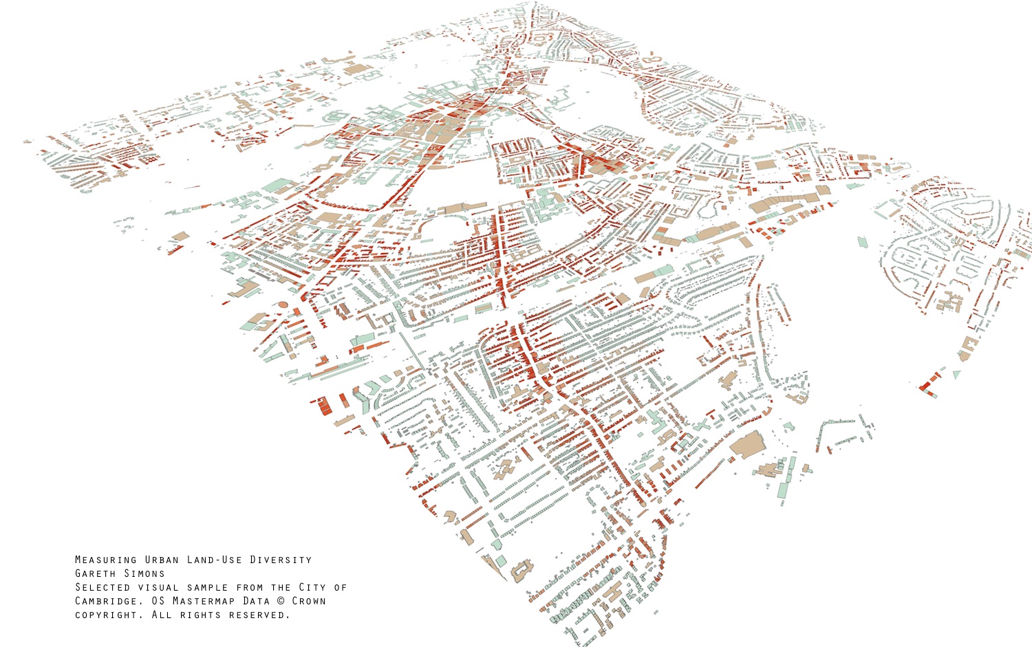 Measuring urban land-use diversity